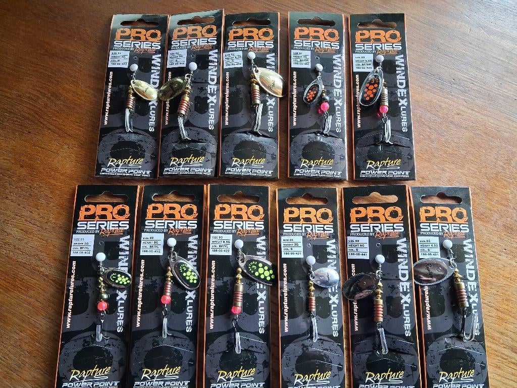 Partij RAPTURE Windex Spinners (3/5 en 6.5 grams), Info@hengelsportleon.nl, Endepoelstraat, Rapture, Overige typen
