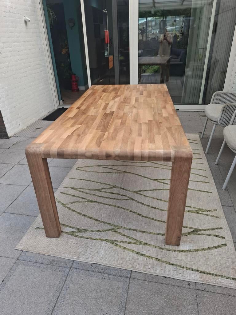 Mooie strakke eettafel, Ophalen, Rechthoekig, 200 cm of meer, 50 tot 100 cm
