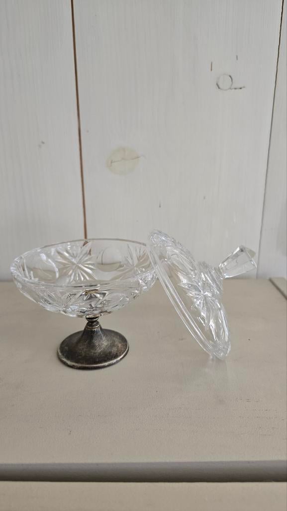 Vintage bonbon schaal glas, Antiek en Kunst, Ophalen of Verzenden