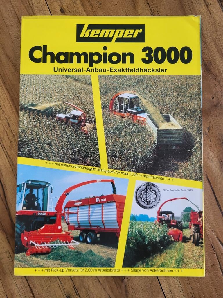 tractor folder Kemper Champion 3000, Boeken, Catalogussen en Folders, Ophalen of Verzenden, Zo goed als nieuw