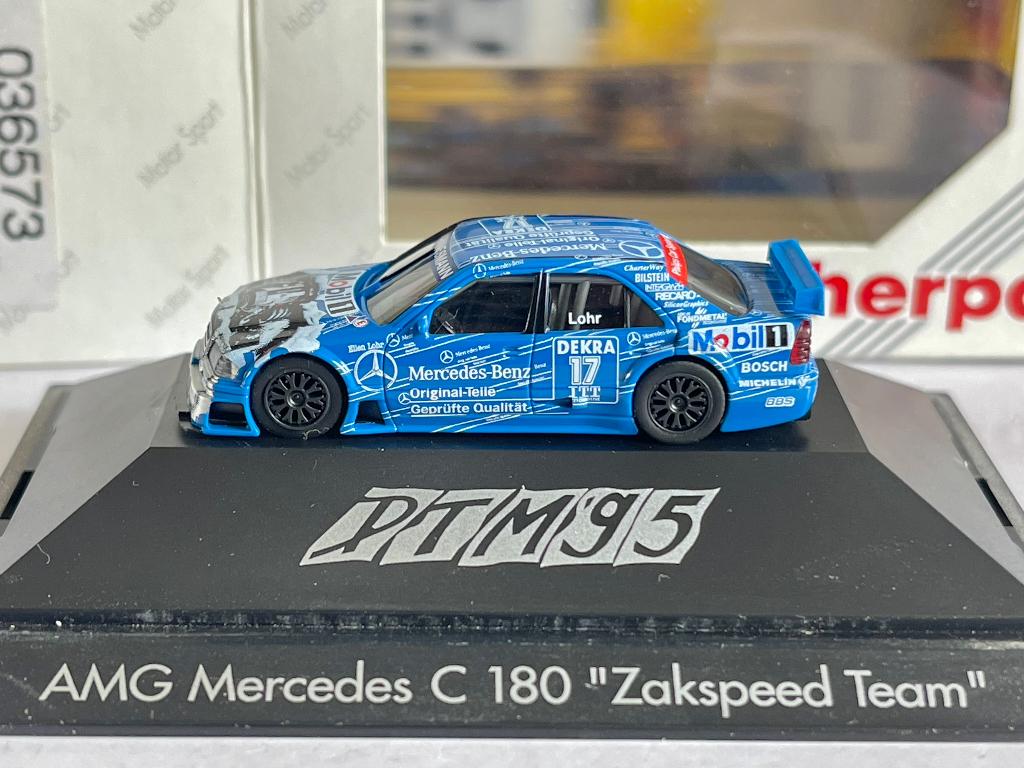 Herpa 17: DTM '95 AMG Mercedes C180 "Zakspeed Team", Hobby en Vrije tijd, Modelauto's | 1:87, Ophalen of Verzenden, Zo goed als nieuw