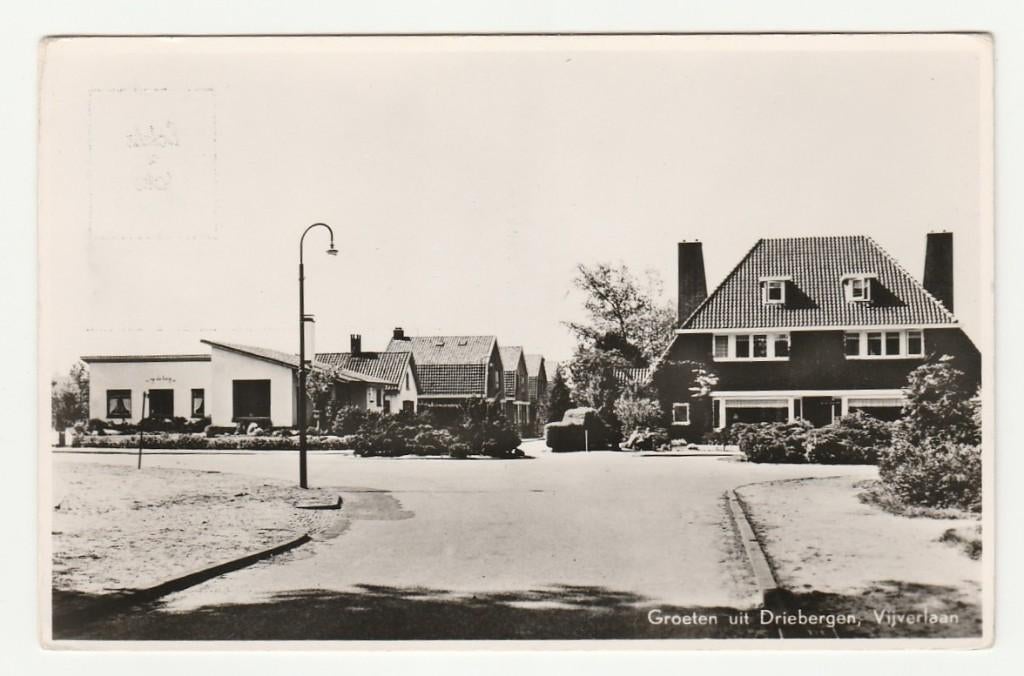 Driebergen - Vijverlaan, Verzenden, 1940 tot 1960, Ongelopen, Utrecht