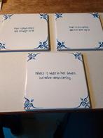 Tegels met opschrift afkomstig van Atelier Rehorst, Ophalen of Verzenden