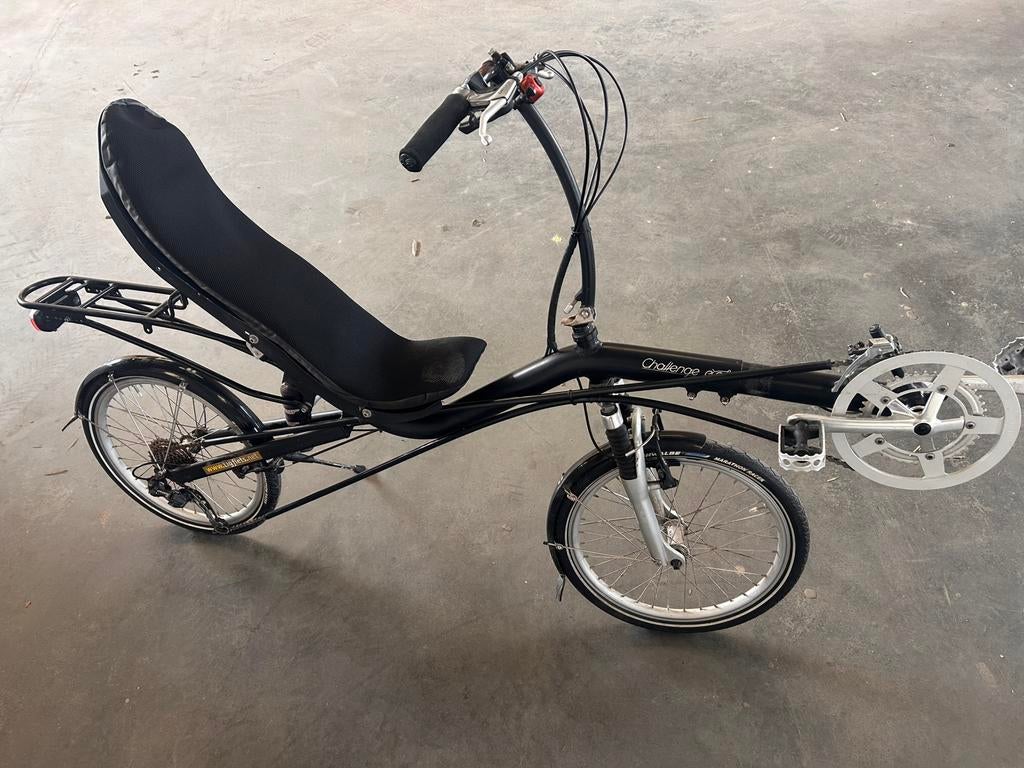 Ligfiets Challenge Mistral sport zwart fiets, Ophalen, Zo goed als nieuw, Overige merken
