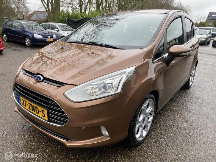 Ford B-Max 1.6 TI-VCT Titanium 122.DKM AUT ECC PANO TREKHAAK, Auto's, Ford, Bedrijf, Te koop, B-Max, ABS, Achteruitrijcamera, Airbags