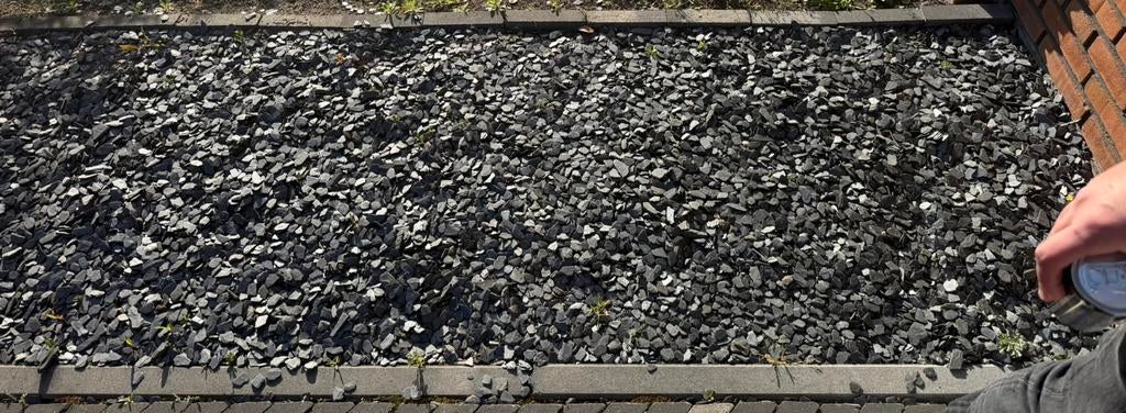 Canadian Slate antraciet steentjes/ grind/ leisteen, Tuin en Terras, Grind, Keien en Split, Ophalen, Zo goed als nieuw