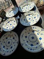 6 Mason's Ironstone Denmark dinerborden, puntgaaf, Antiek en Kunst, Ophalen of Verzenden