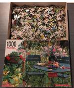 Legpuzzel Mooie Bloemen in de tuin 1000 stukjes, Ophalen of Verzenden, 500 t/m 1500 stukjes, Zo goed als nieuw
