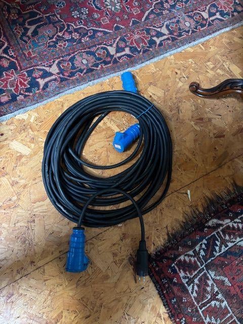 euro verlengkabel caravan kabel aansluit camper + verloop, Caravans en Kamperen, Ophalen of Verzenden, Zo goed als nieuw