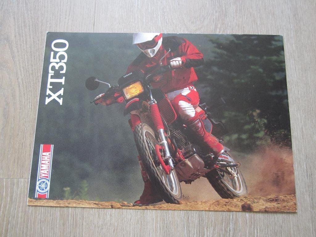 Yamaha XT 350 brochure folder 1986, Motoren, Handleidingen en Instructieboekjes, Ophalen of Verzenden, Yamaha
