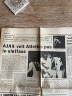 AJAX europees voetbal 1986/69 en 1970/71., Ophalen of Verzenden, Zo goed als nieuw, Ajax, Poster, Plaatje of Sticker