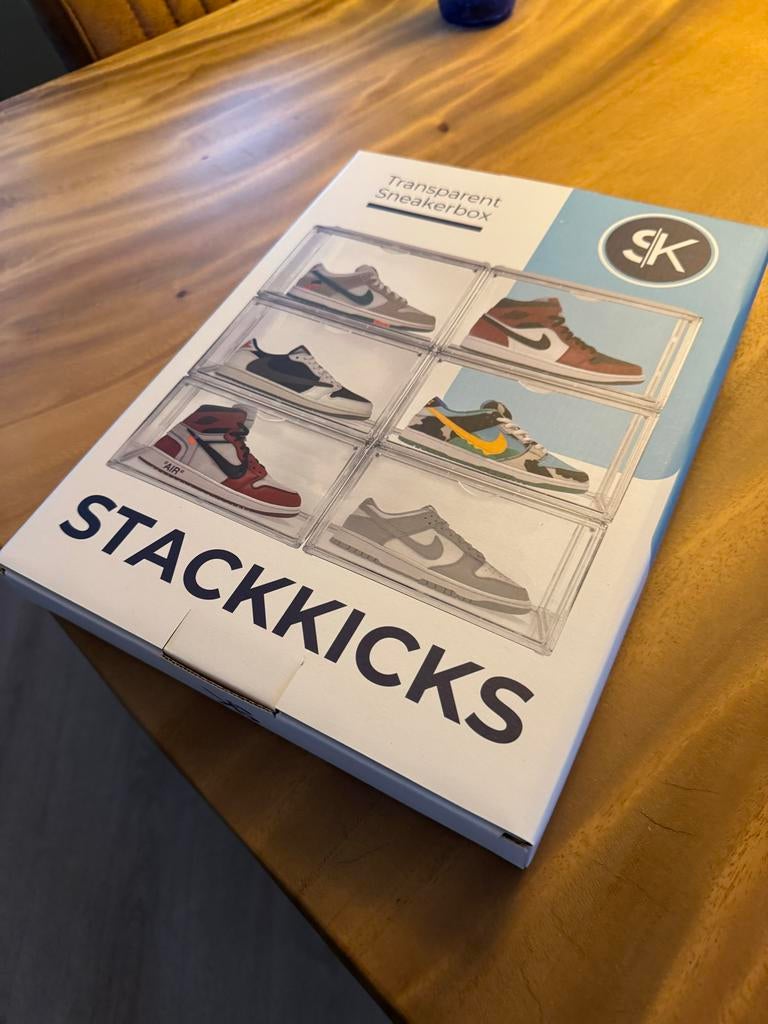 10 nieuw in doos Stackkicks Transparante Sneakerboxen -, Huis en Inrichting, Kasten | Schoenenkasten, Ophalen, Nieuw