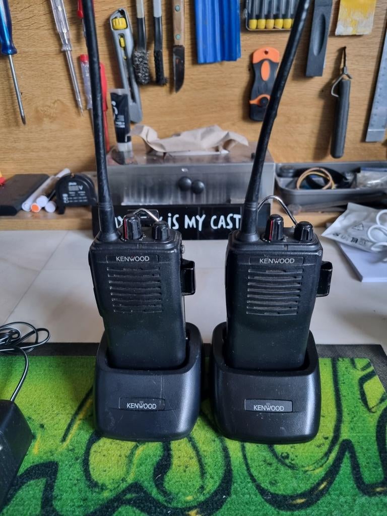 Kenwood walkie-talkies ( zie omschrijving ), Telecommunicatie, Portofoons en Walkie-talkies, Ophalen, Minder dan 2 km