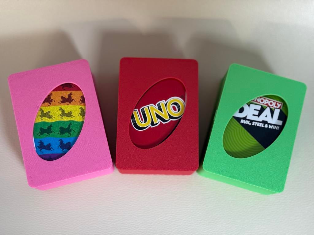 Kaarten deck houder voor UNO, Monopoly Deal en meer, Een of twee spelers, Ophalen of Verzenden, Nieuw