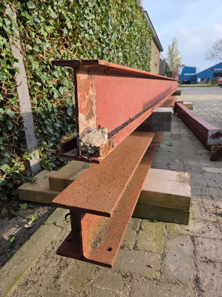 2x H-balken met 2 staanders - Diverse afmetingen, Doe-het-zelf en Verbouw, Metalen, Ophalen, Gebruikt, IJzer