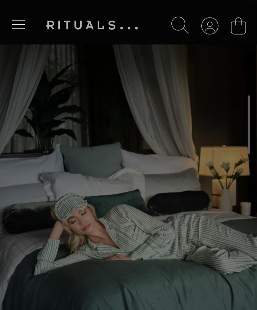 Rituals Soulware pyjama green sheen maat S, Kleding | Dames, Pyjama's, Rituals, Ophalen of Verzenden, Maat 36 (S)