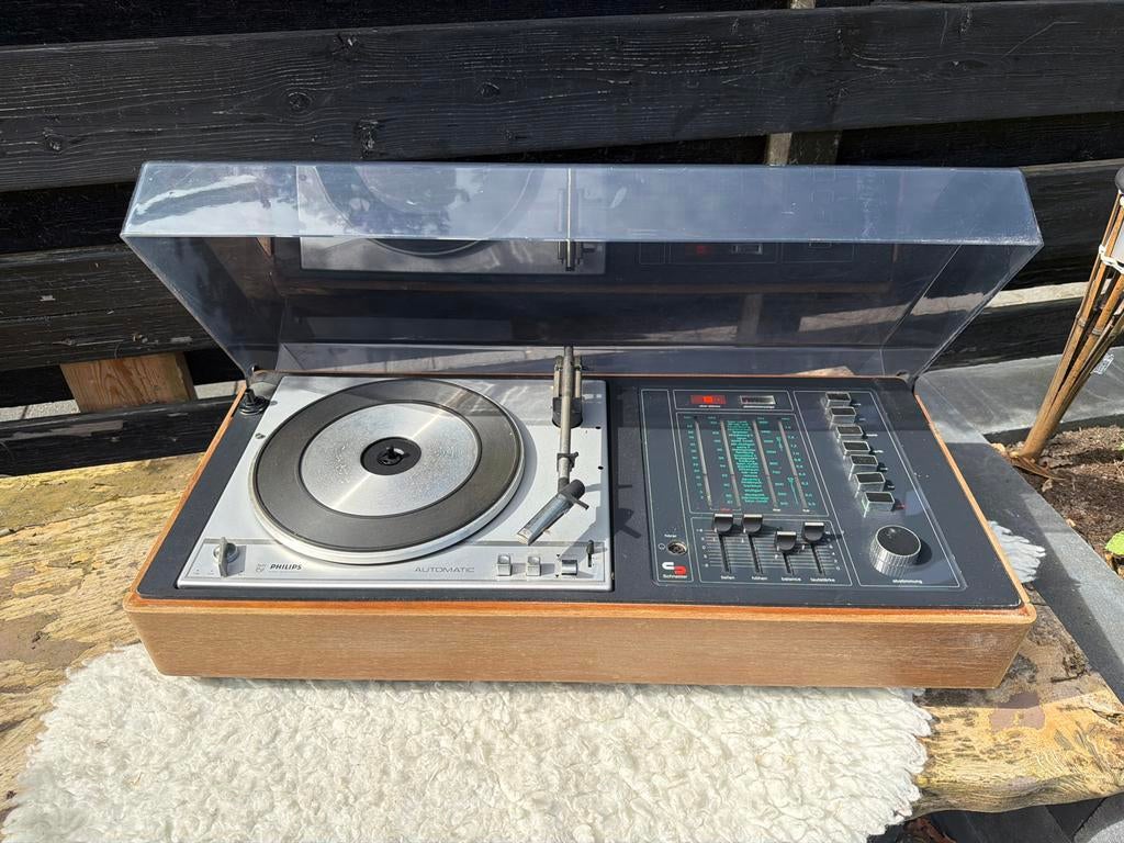 Philips platenspeler met radio/versterker, Ophalen, Gebruikt, Tuner of Radio, Philips