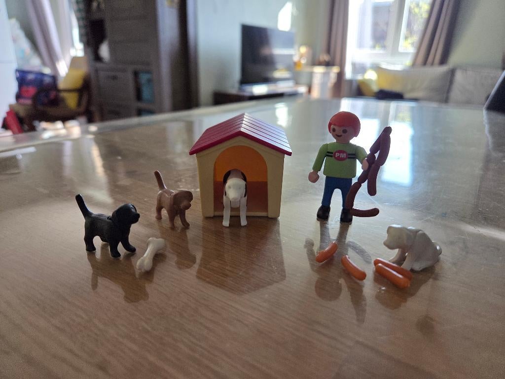4498 playmobil hondenfamilie, Kinderen en Baby's, Speelgoed | Playmobil, Ophalen of Verzenden, Gebruikt, Complete set