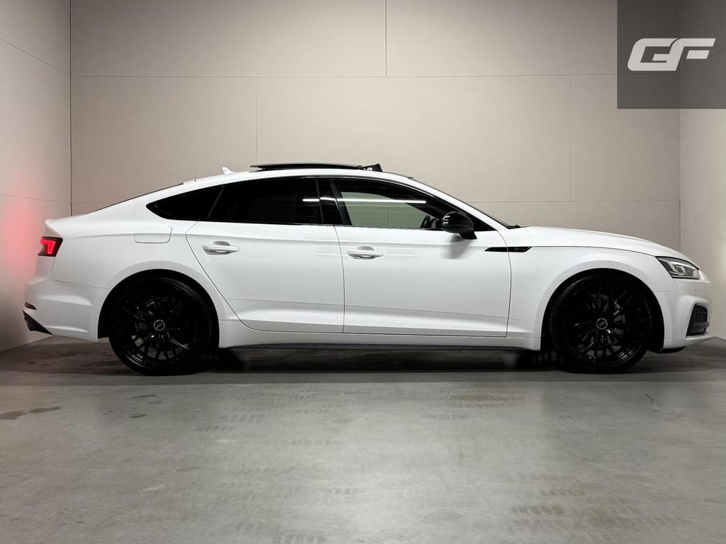 Audi A5 Sportback 2.0 TFSI S-line Black Edition Pano Virtual, Auto's, Gebruikt, Leder en Stof, Wit, Origineel Nederlands