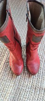 Mustang rode laarsjes maat 40, Lage of Enkellaarzen, Ophalen of Verzenden, Mustang, Gedragen