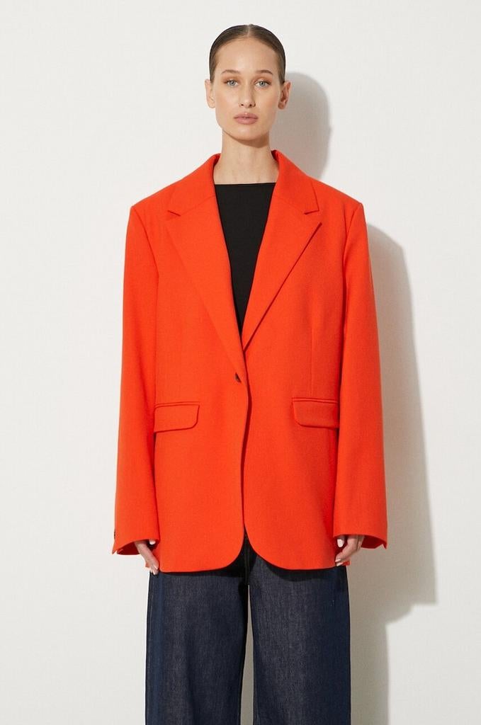 Samsoe samsoe oversized blazer, Maat 38/40 (M), Nieuw, Oranje, Ophalen of Verzenden