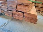 Partij 52 st hardhout vlonderplanken 215 cm bezorgen mogelij, Ophalen, Planken, Nieuw, Hardhout