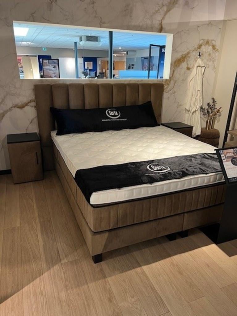 Serta Primium Chandon Boxspring, Ophalen, 210 cm, 180 cm, Nieuw
