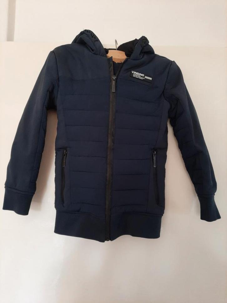 Vingino Jacket 'Tevis' Midnight Blue - Jongensjas, Kinderen en Baby's, Kinderkleding | Maat 134, Gebruikt, Jongen, Jas, Ophalen of Verzenden