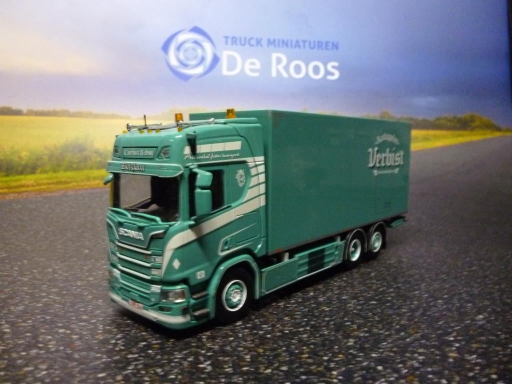 Tekno Scania R520 bakwagen Verbist met certificaat, Hobby en Vrije tijd, Modelauto's | 1:50, Ophalen of Verzenden, Nieuw, Bus of Vrachtwagen