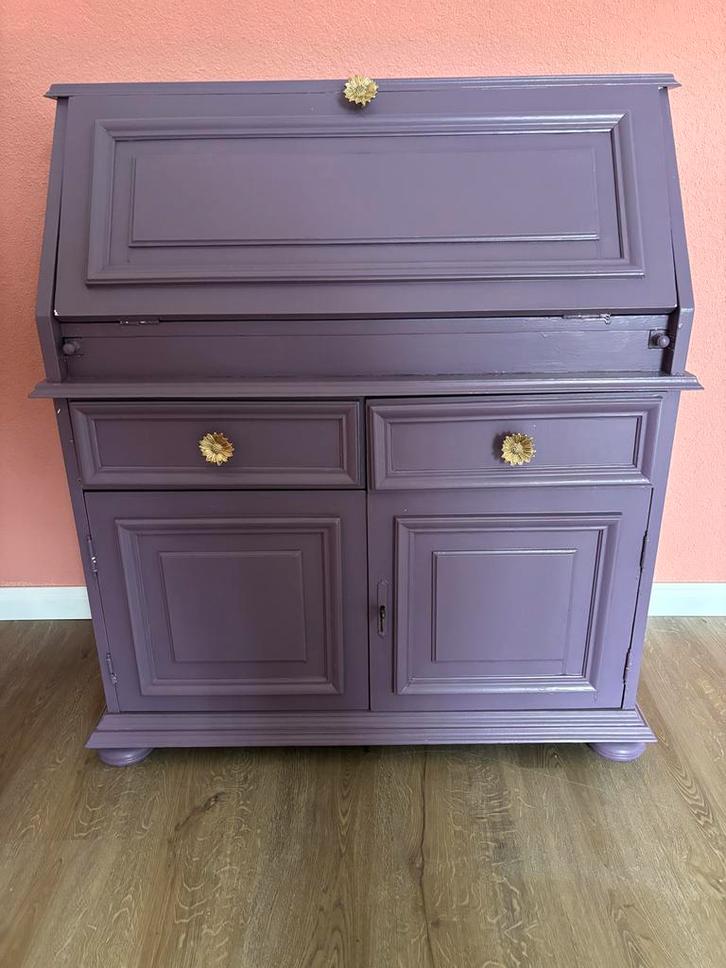 Secretaire - Vintage bureau, Huis en Inrichting, Kasten | Secretaires, Gebruikt, Ophalen