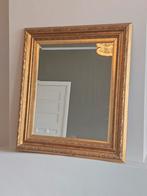 Antieke Gouden Spiegel met Sierlijke Lijst 70x80, Ophalen of Verzenden, Vierkant, 50 tot 100 cm