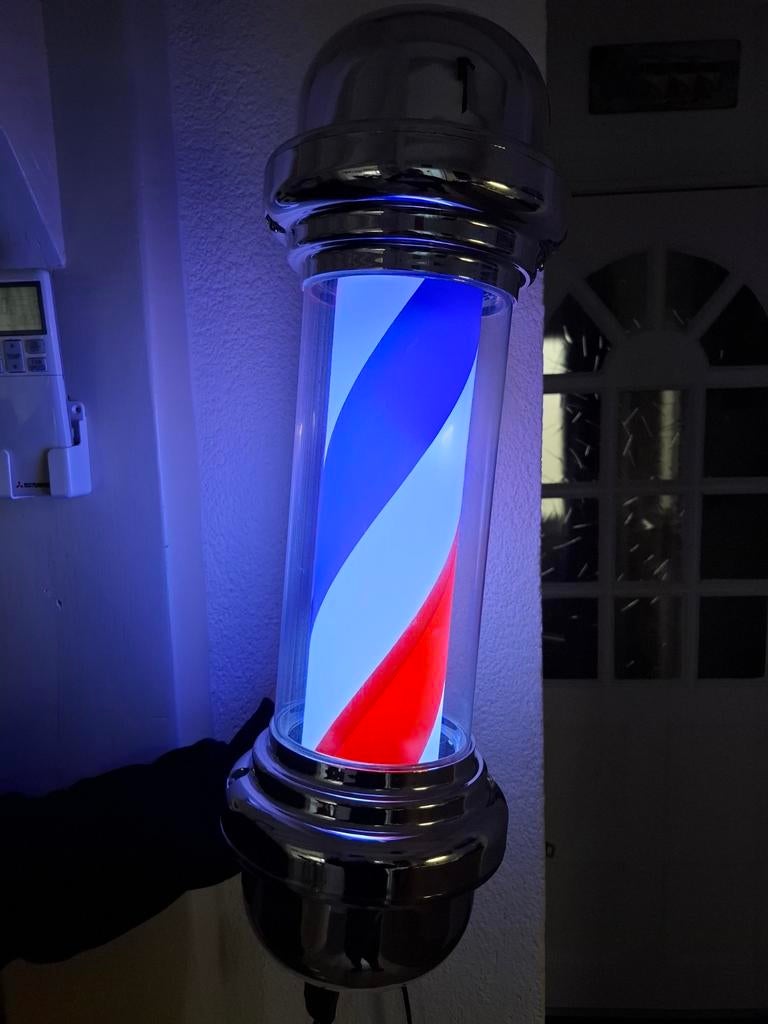 Kappers verlichting Barbershop lamp., Ophalen of Verzenden, Zo goed als nieuw, Lichtbak of (neon) lamp