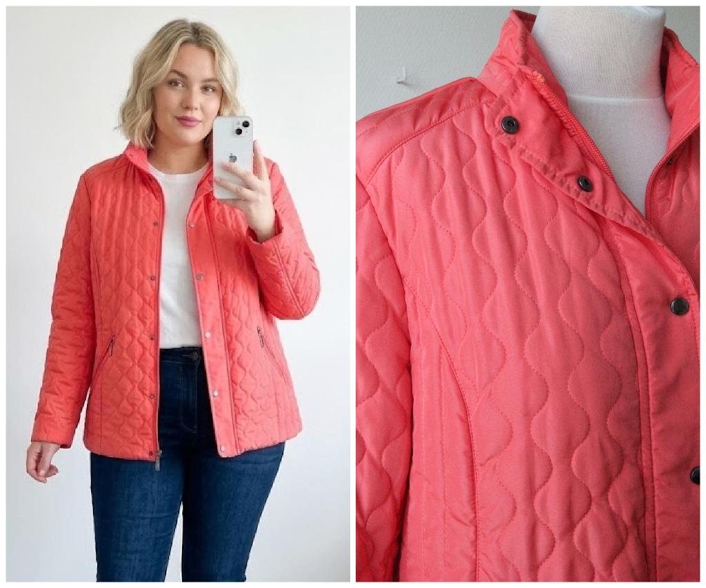 Brandtex - NIEUW - roze gewatteerde zomer jas - maat 42, Verzenden, Maat 42/44 (L), Nieuw, Roze