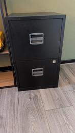 Gebruikte zwarte archiefkast met sleutels en mappen, Ophalen, Minder dan 50 cm, Gebruikt, Minder dan 100 cm