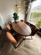 Roger Eetkamerstoel - Haco, Huis en Inrichting, Ophalen, Bruin, Zo goed als nieuw, Stof
