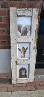 Fotolijst 3 Luik oud landelijk Robuust Hoffz Stijl, Ophalen, Minder dan 50 cm, Gebruikt, Minder dan 50 cm