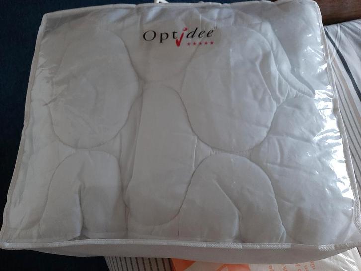 Optidee, Huis en Inrichting, Slaapkamer | Beddengoed, Zo goed als nieuw, Overige typen, Eenpersoons, Wit, Ophalen