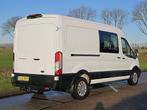 FORD TRANSIT 2.0 l3h2 dubbel cabine!, Auto's, Bestelauto's, Euro 6, 4 cilinders, 129 pk, Wit