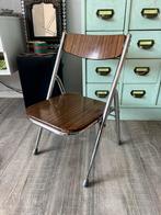 Vintage retro metalen kinderstoeltje stoeltje Formica stoel, Kinderen en Baby's, Ophalen of Verzenden, Gebruikt
