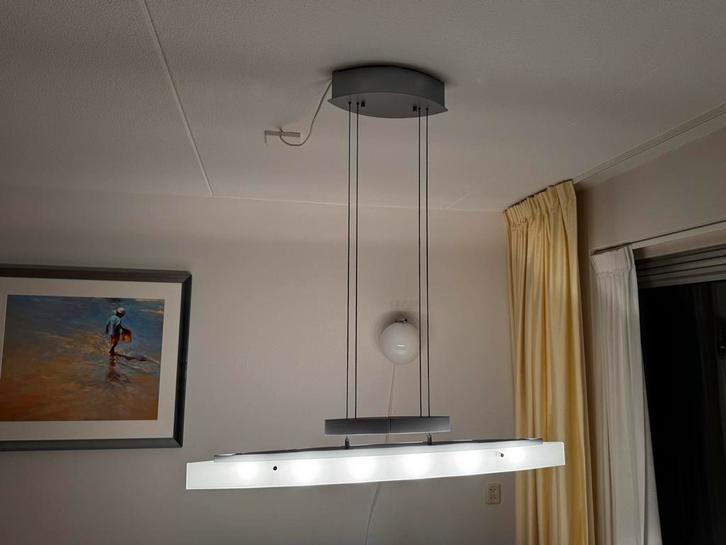 Moderne Sfeervolle Hanglamp voor Boven de Tafel, Huis en Inrichting, Lampen | Hanglampen, Gebruikt, 75 cm of meer, Metaal, Ophalen