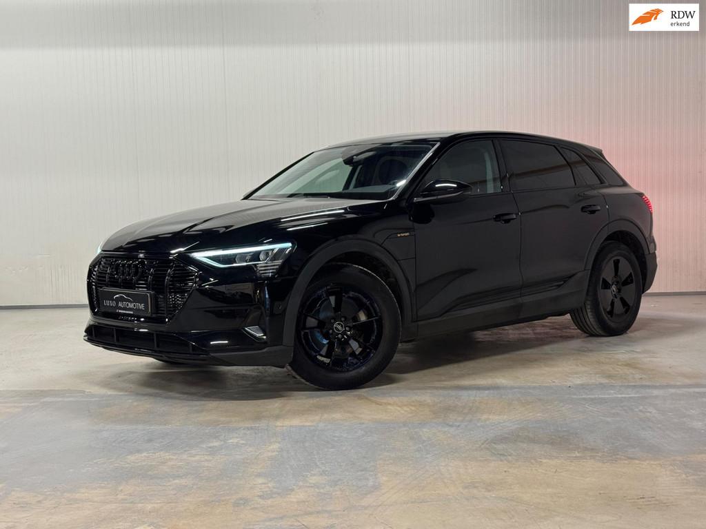 Audi E-tron E-tron 50 quattro Launch edition Vorsprung 71 kW, Auto's, Automaat, 71 kWh, Zwart, Leder