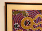 Authentiek Aboriginal Schilderij - Dot Painting, Ophalen
