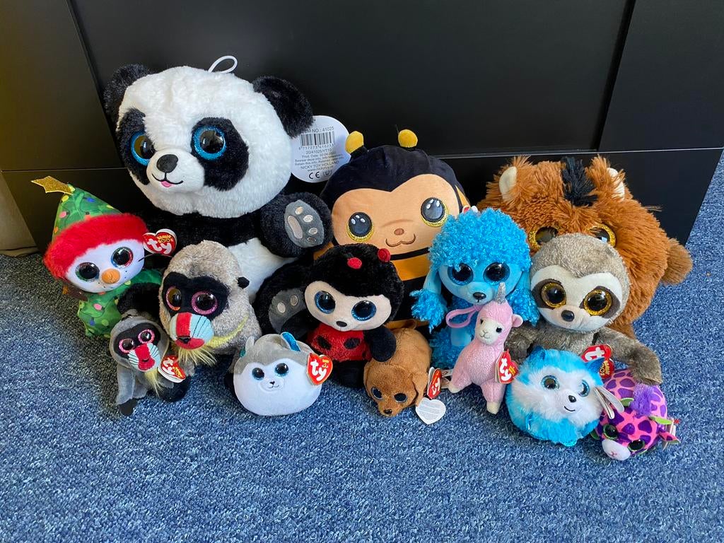TY knuffeltjes 14 stuks, Ophalen, Zo goed als nieuw, Overige typen