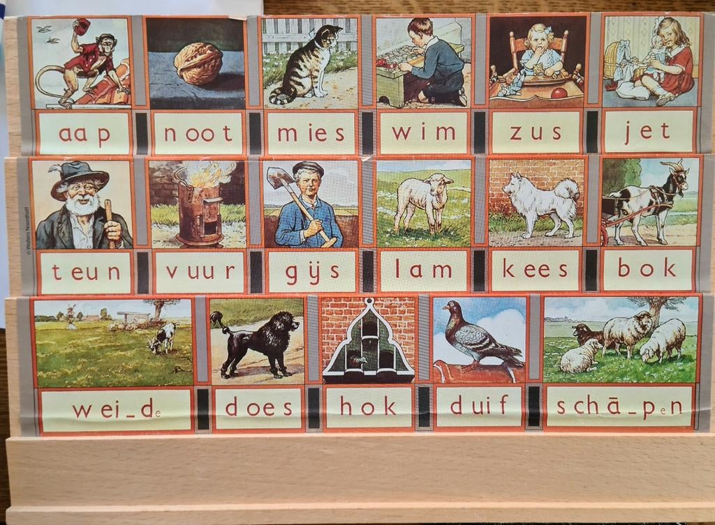 Hoogeveens leesplankje - Klassiek leermiddel, Gelezen, M.B. Hoogeveen, Ophalen of Verzenden, Nederlands