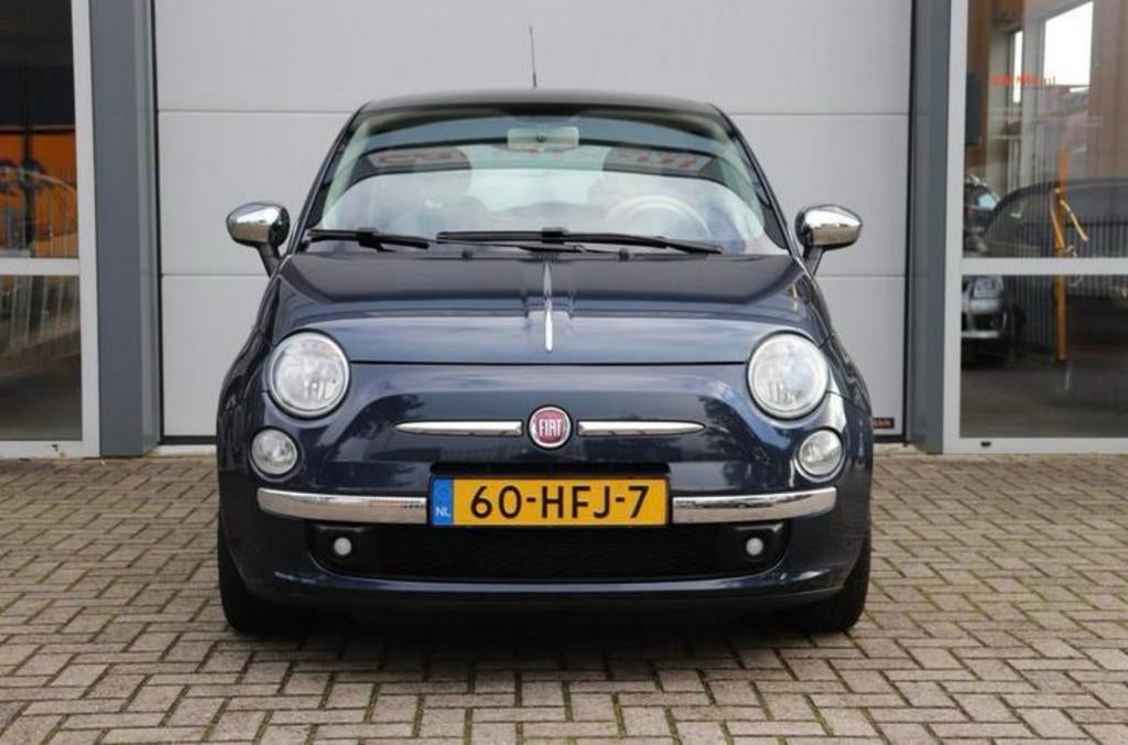Fiat 500 1.2 C 2008 Blauw- lage kilometers, Auto's, Voorwielaandrijving, 1242 cc, 4 cilinders, 840 kg