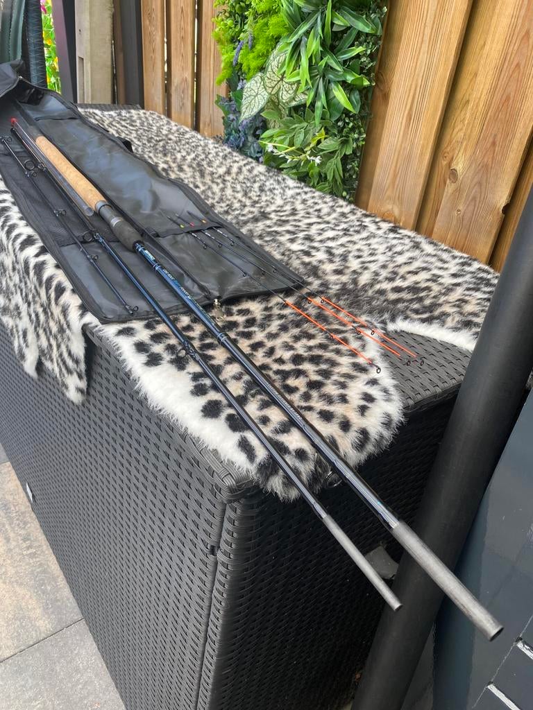 Leo Koot M Range 3.90 feeder, Watersport en Boten, Hengelsport | Witvissen, Ophalen of Verzenden, Zo goed als nieuw, Werphengel