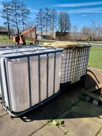 2x 1000 liter IBC vaten met kraan, Ophalen, Gebruikt