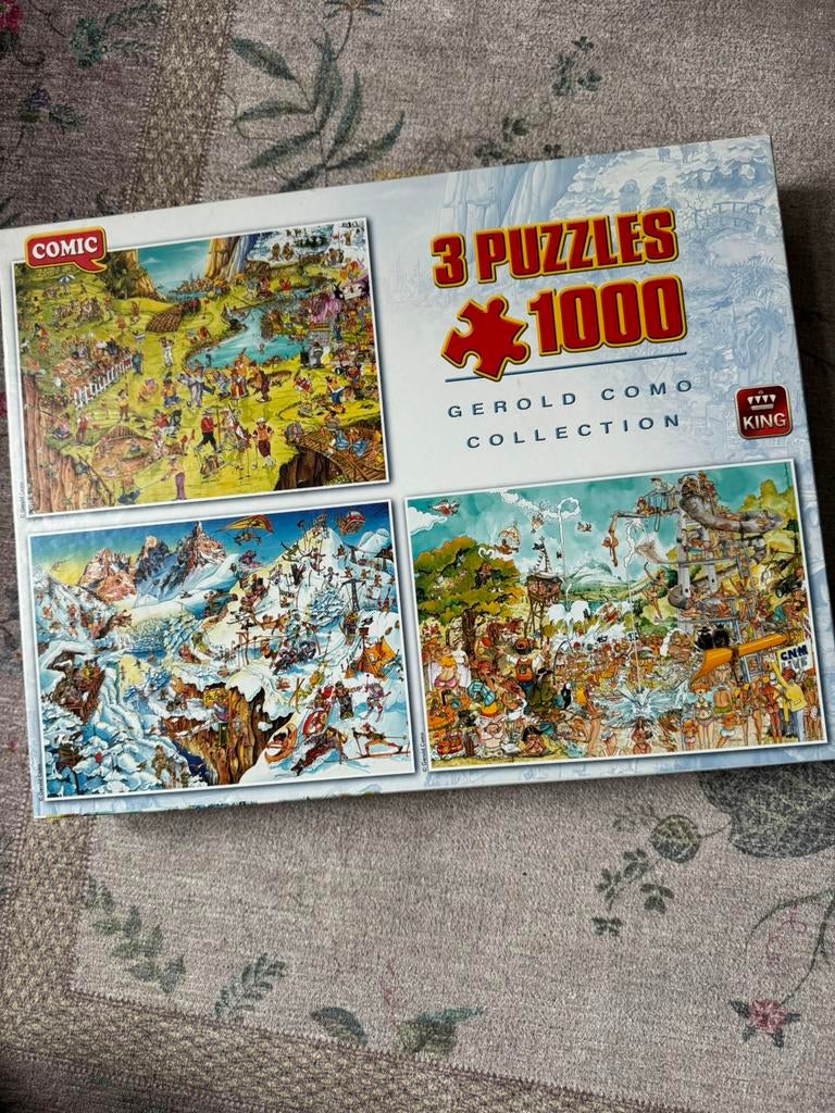 Gerold Como 3 puzzels, Ophalen of Verzenden, 500 t/m 1500 stukjes, Nieuw