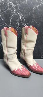 Sancho Crème Roze Leren Cowboy Laarzen maat 41, Kleding | Dames, Schoenen, Lage of Enkellaarzen, Ophalen of Verzenden, Zo goed als nieuw