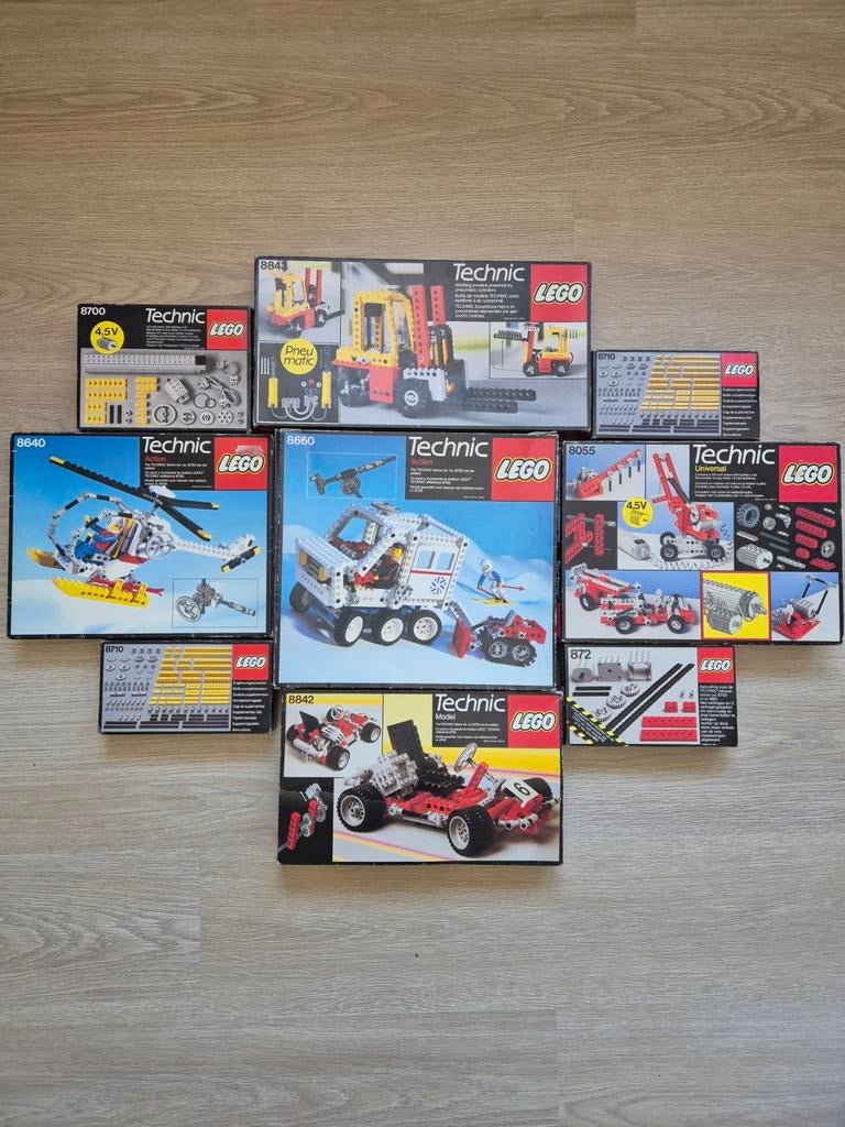 LEGO Technic sets + boekjes (8660, 8843 e.a.), Ophalen of Verzenden, Gebruikt
